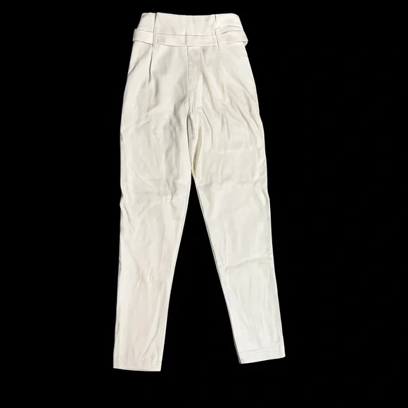 And Now This Cream Faux Leather Paperbag Pants – Size 0 (New with Tags) - Picture 2 of 4